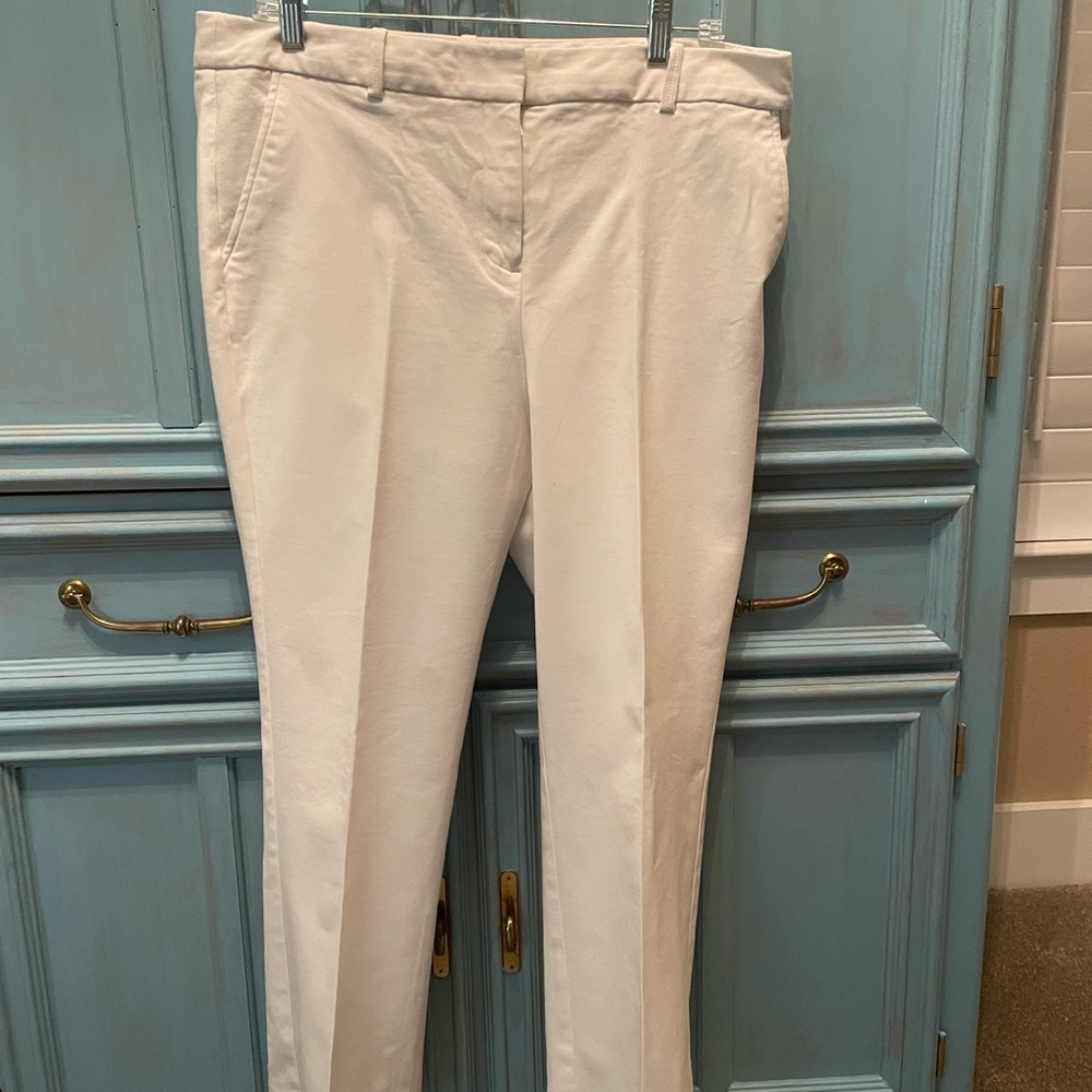 Talbots white cotton pants 14 petite